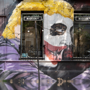 Trump with Joker make-up