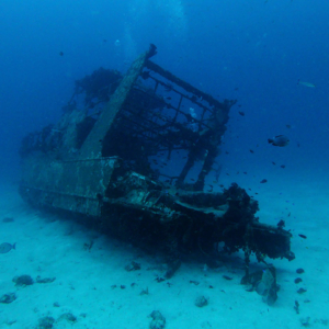 A sunken ship