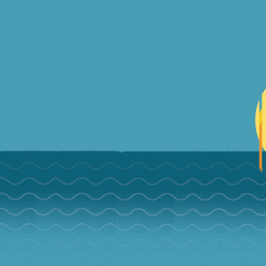 Illustration of a rising sun